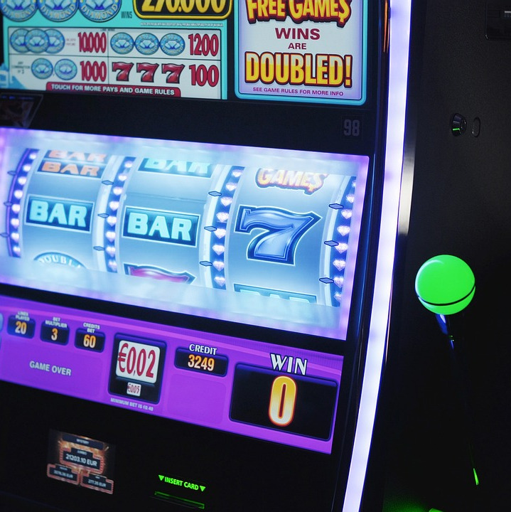 arcade machines neon lights